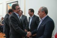 دیدار نوروزی دکتر رضا علیزاده؛ رئیس کمیسیون صنایع و معادن و نماینده مردم شریف ورزقان و خاروانا در مجلس شورای اسلامی با دکتر سرمست؛ استاندار آذربایجان شرقی