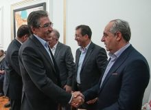 دیدار نوروزی دکتر رضا علیزاده؛ رئیس کمیسیون صنایع و معادن و نماینده مردم شریف ورزقان و خاروانا در مجلس شورای اسلامی با دکتر سرمست؛ استاندار آذربایجان شرقی