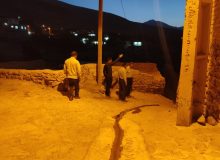 پیگیری بی‌وقفه پروژه‌های عمرانی؛ بازدید شبانه از سنگ‌فرش روستای لیلاب